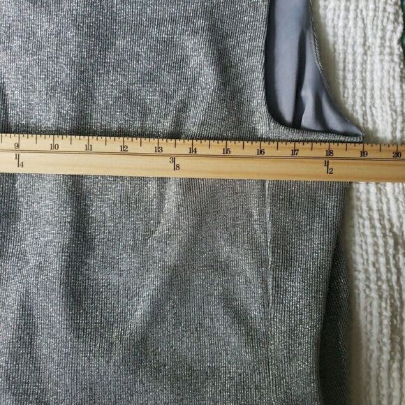 VTG Jeffrey & Dara Evening Wear Silver Sparkle Tank Top Elegant Holiday Size 16 - Picture 8 of 8